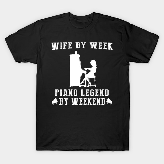From Devoted Wife to Piano Legend: Weekend Maestro Tee & Hoodie T-Shirt by MKGift